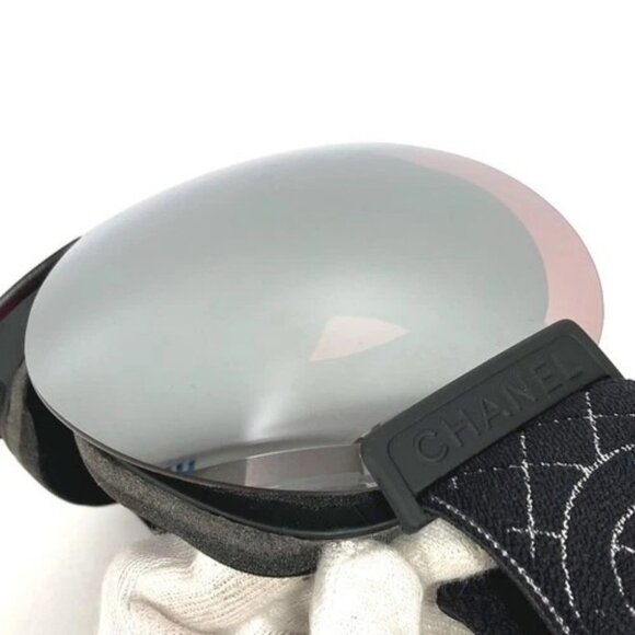 CHANEL Sports Snowboarding Skiing goggles eyewear glasses sunglasses Black/Brown main image 5